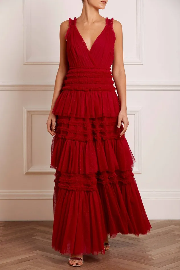 Needle and Thread Candice Gown Red Women Exclusives