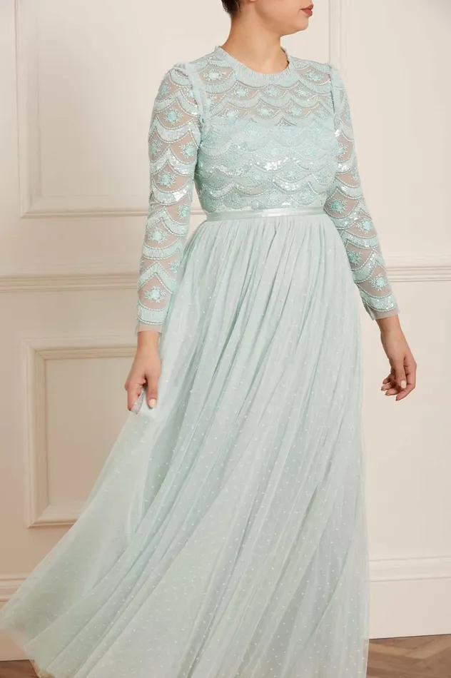 Needle and Thread Fifi Bodice Gown Green Women Embellished Dresses