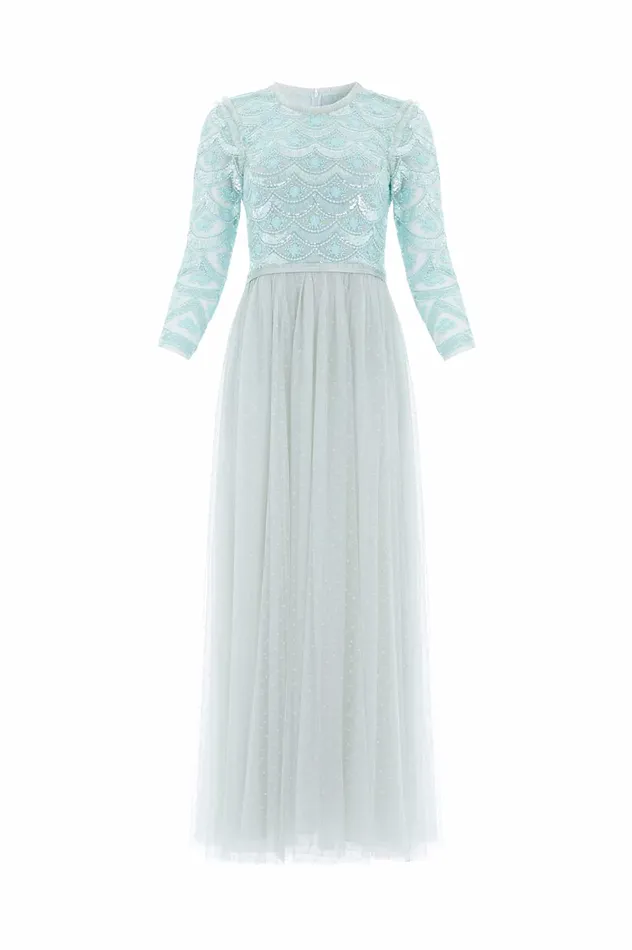 Needle and Thread Fifi Bodice Gown Green Women Embellished Dresses