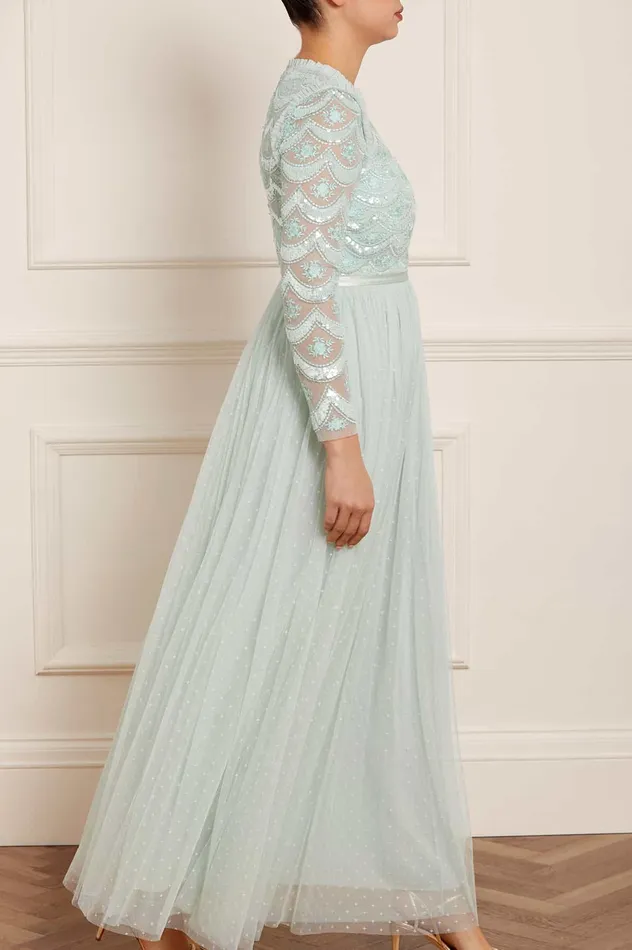 Needle and Thread Fifi Bodice Gown Green Women Embellished Dresses