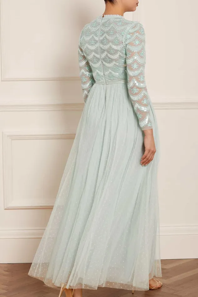 Needle and Thread Fifi Bodice Gown Green Women Embellished Dresses