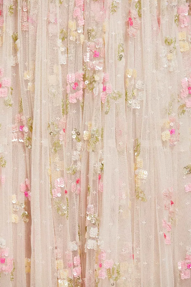 Needle and Thread Freesia Shimmer Strapless Gown Champagne Women Embellished Dresses Needle and Thread Freesia Shimmer Strapless Gown Champagne Women Embellished Dresses