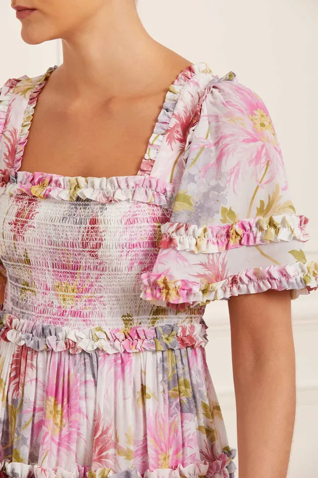 Needle and Thread Hummingbird Chiffon Smocked Ankle Gown Multi Women Day Dresses Needle and Thread Hummingbird Chiffon Smocked Ankle Gown Multi Women Day Dresses