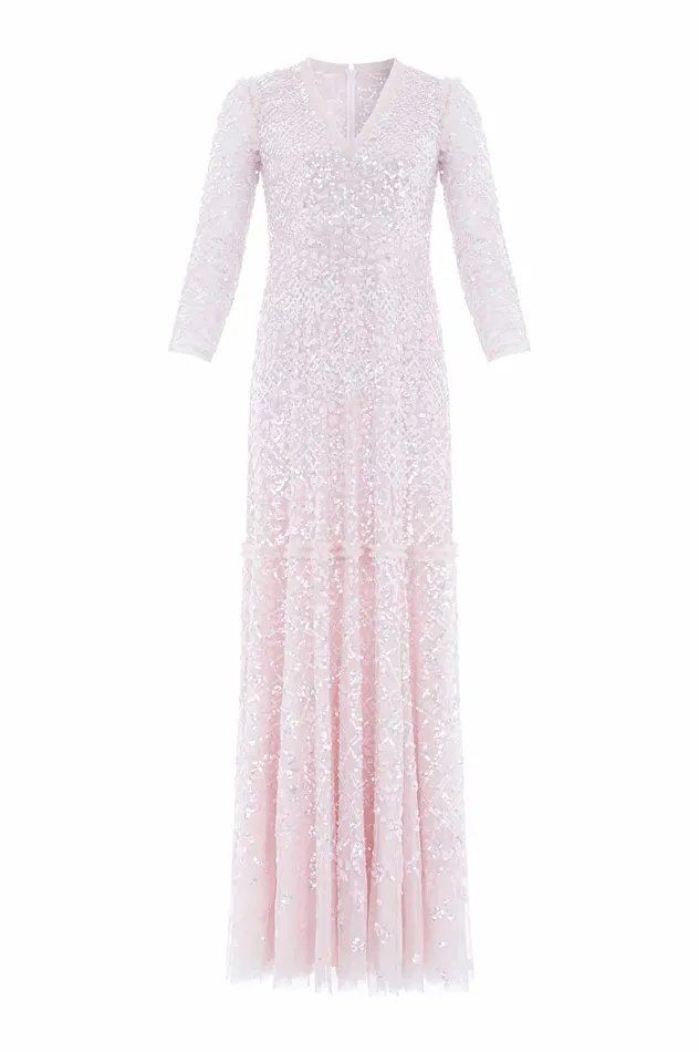 Needle and Thread Isabella Diamond Gown Pink Women Embellished Dresses Needle and Thread Isabella Diamond Gown Pink Women Embellished Dresses