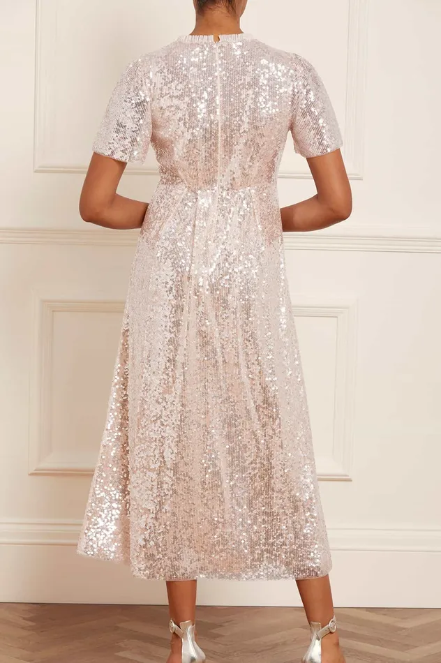 Needle and Thread Mila Gloss Ankle Gown Champagne Women Embellished Dresses Needle and Thread Mila Gloss Ankle Gown Champagne Women Embellished Dresses