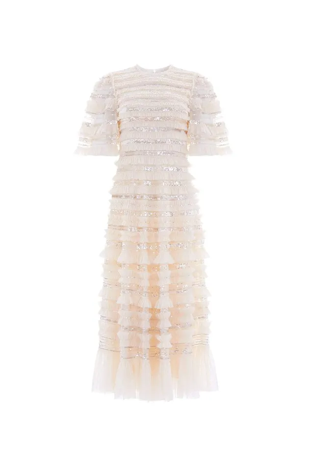 Needle and Thread Nancy Frill Ballerina Dress Champagne Women Embellished Dresses