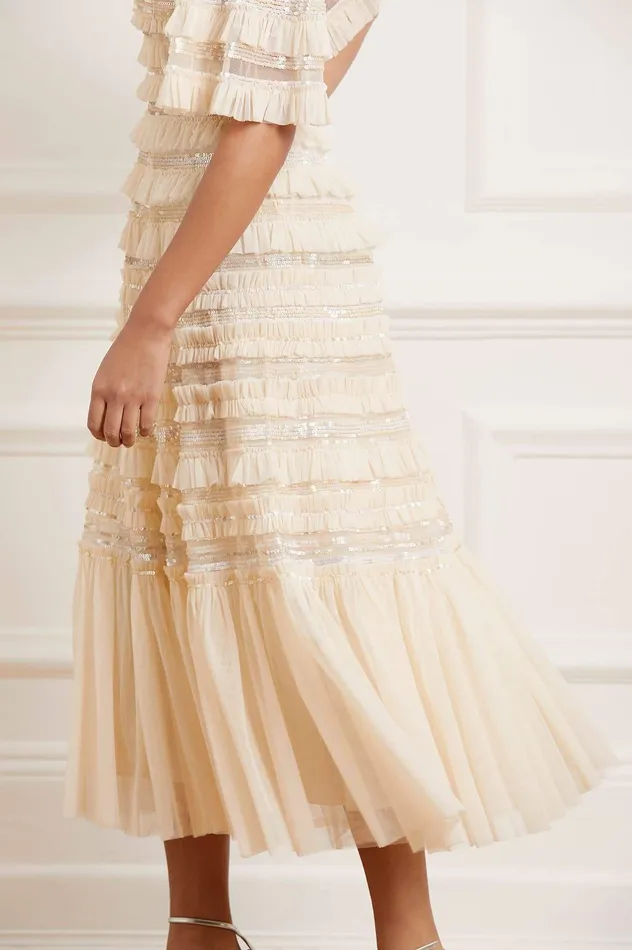 Needle and Thread Nancy Frill Ballerina Dress Champagne Women Embellished Dresses