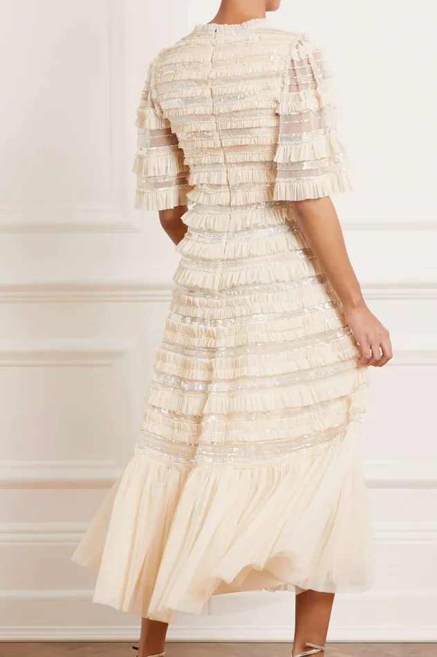 Needle and Thread Nancy Frill Ballerina Dress Champagne Women Embellished Dresses
