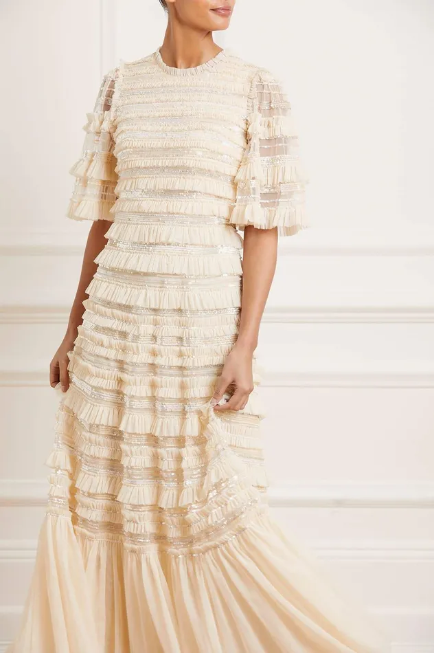 Needle and Thread Nancy Frill Gown Champagne Women Embellished Dresses
