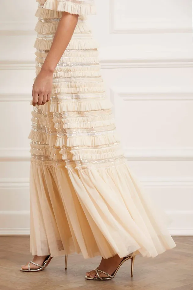 Needle and Thread Nancy Frill Gown Champagne Women Embellished Dresses