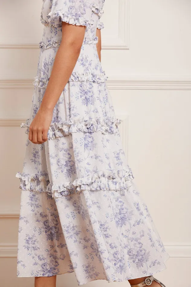 Needle and Thread Rambling Roses Cotton Ankle Gown Multi Women Day Dresses