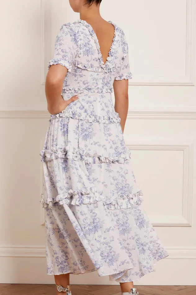 Needle and Thread Rambling Roses Cotton Ankle Gown Multi Women Day Dresses