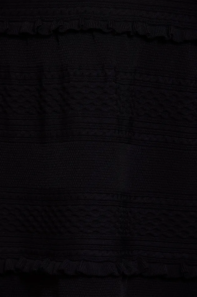 Needle and Thread Textured Knit Sleeveless Mini Dress Black Women Knitwear