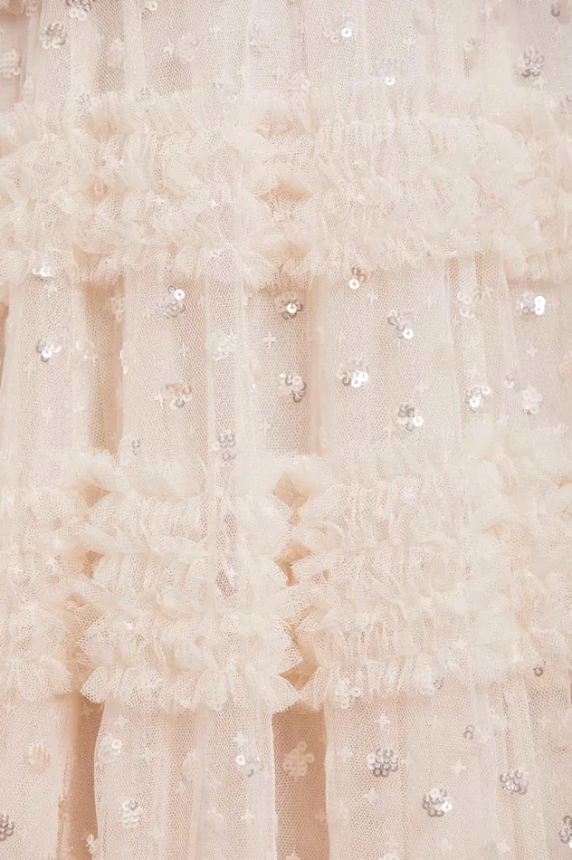 Needle and Thread Vivian VNeck Gown Champagne Women Embellished Dresses Needle and Thread Vivian VNeck Gown Champagne Women Embellished Dresses