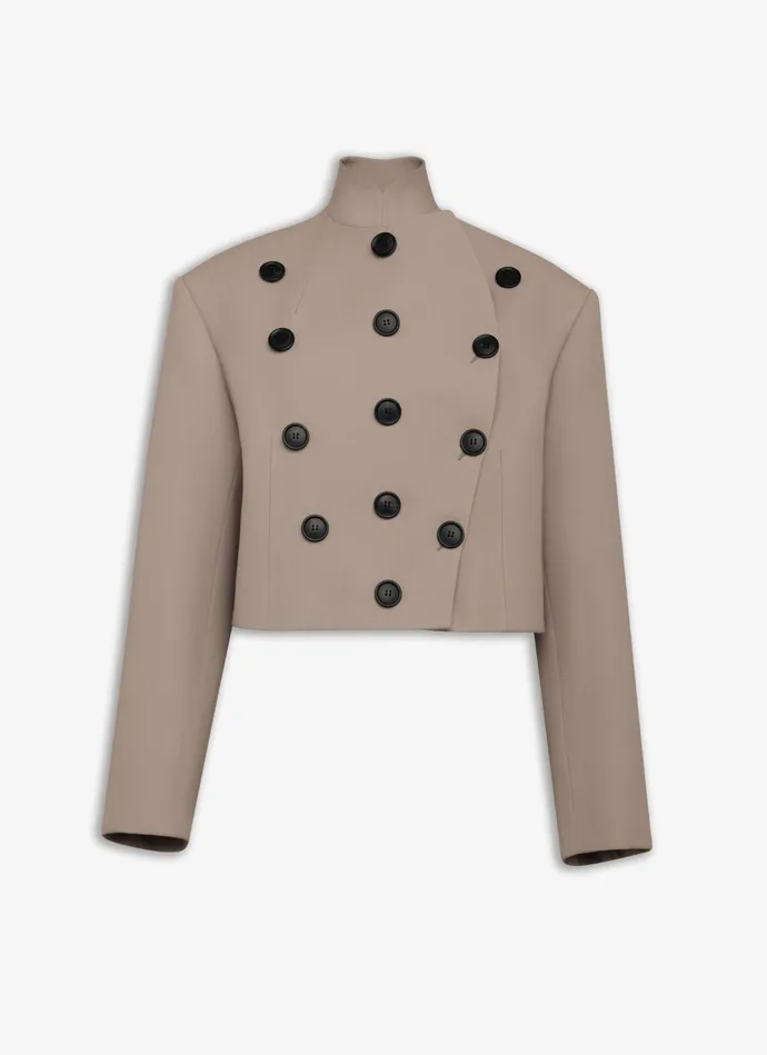 Nude SHORT BREASTED JACKET Women Alaa Coats and Jackets
