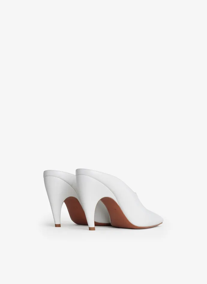 Nude SPIKE MULES IN CALFSKIN Women Alaa Mules