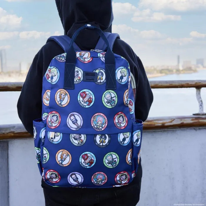 One Piece 25th Anniversary Straw Hat Pirates AllOver Print Nylon FullSize Backpack Unisex Loungefly Backpacks One Piece 25th Anniversary Straw Hat Pirates AllOver Print Nylon FullSize Backpack Unisex Loungefly Backpacks