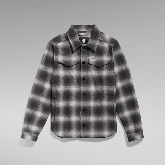 Overshirts Men GStar RAW Check Overshirt Raven Blur Check