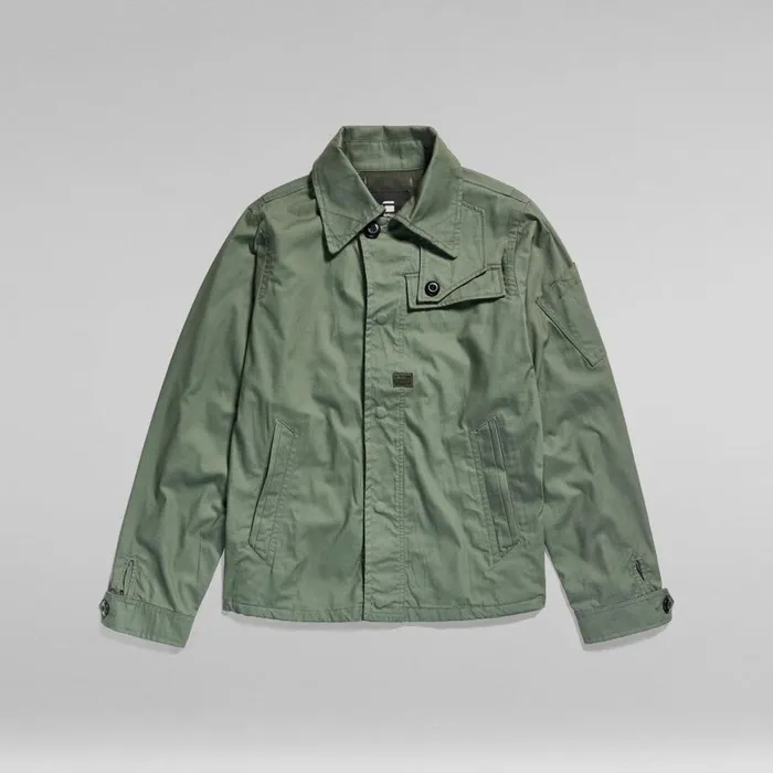 Overshirts Men GStar RAW High Collar Overshirt Light Hunter