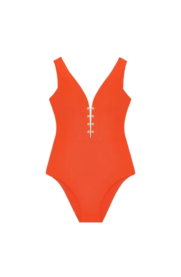 Pain De Sucre Onepiece Swimsuits Women Bonnie Orange