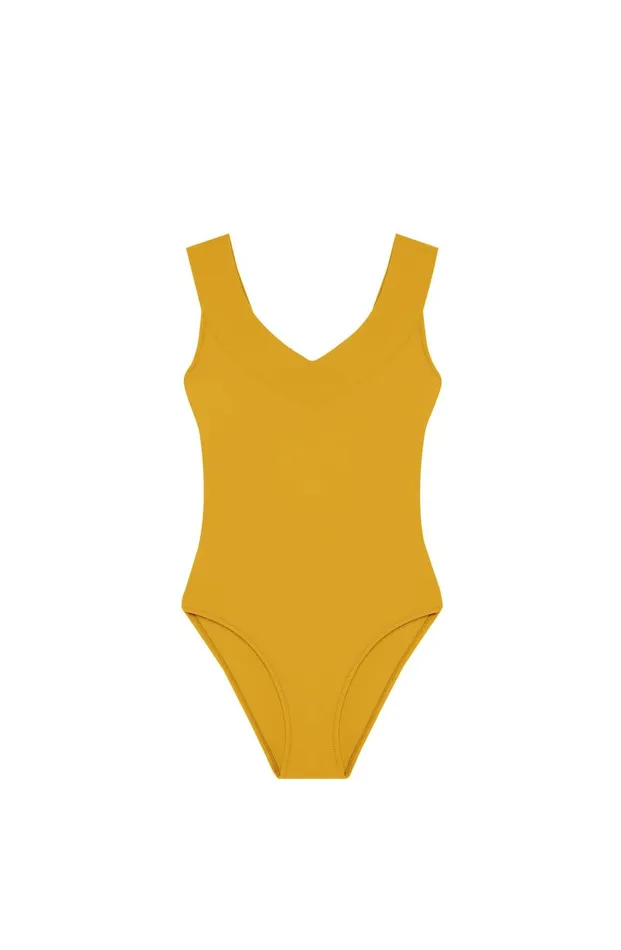 Pain De Sucre Onepiece Swimsuits Women Soya Ocher