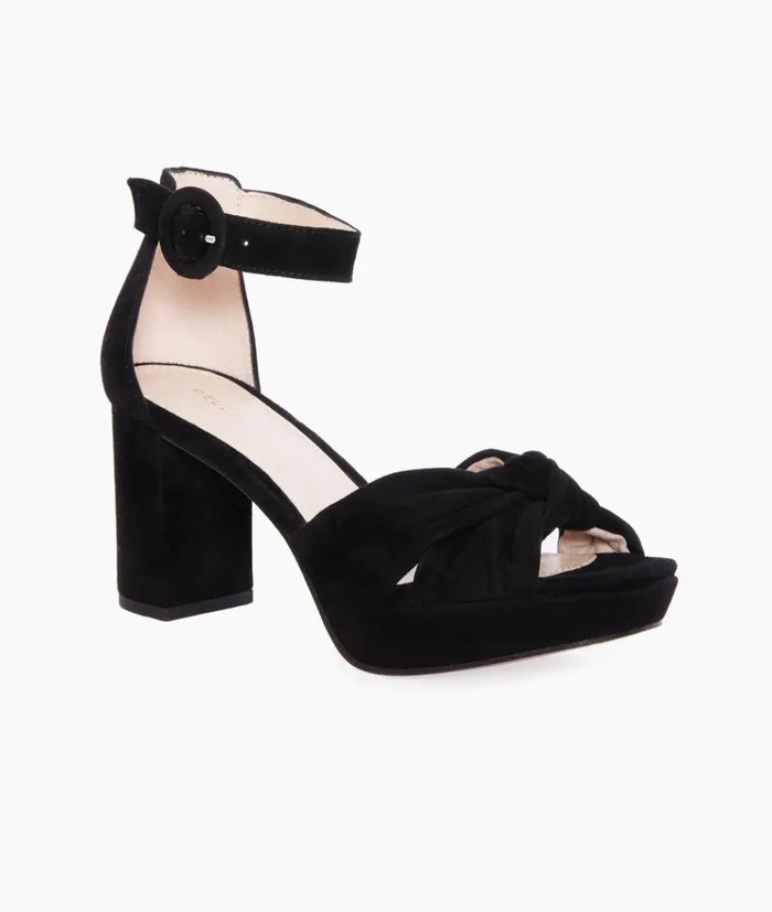 Pelle Moda Anesa Platform 8211 Black Black Kid Suede Women High Heels Pelle Moda Anesa Platform 8211 Black Black Kid Suede Women High Heels