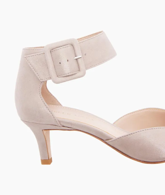 Pelle Moda Berlin Low Heel 8211 Taupe Dark Taupe Shimmer Suede Women Low Heels Pelle Moda Berlin Low Heel 8211 Taupe Dark Taupe Shimmer Suede Women Low Heels