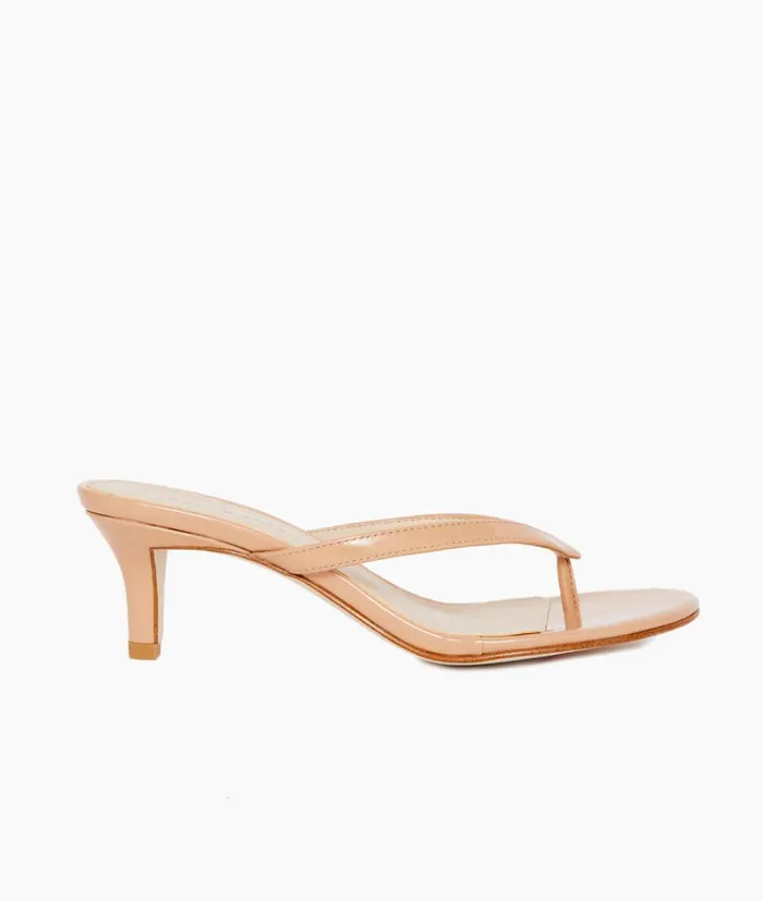 Pelle Moda Effi 4 Low Heel 8211 Nude Nude Patent Women Low Heels