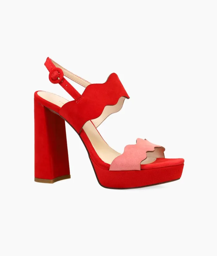 Pelle Moda Gavi Platform 8211 FlameFlamingo FlameFlamingo Kid Suede Women High Heels Pelle Moda Gavi Platform 8211 FlameFlamingo FlameFlamingo Kid Suede Women High Heels