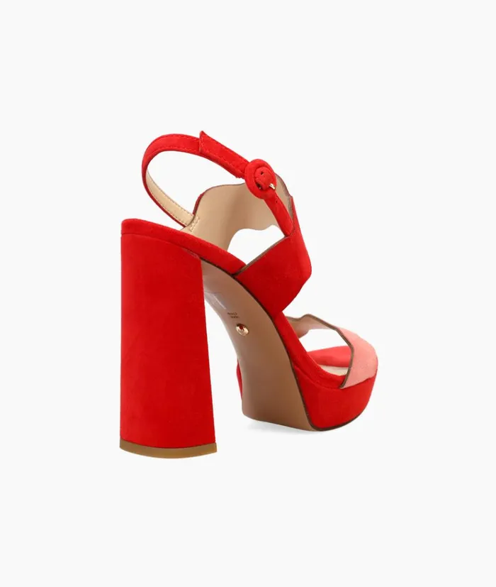 Pelle Moda Gavi Platform 8211 FlameFlamingo FlameFlamingo Kid Suede Women High Heels Pelle Moda Gavi Platform 8211 FlameFlamingo FlameFlamingo Kid Suede Women High Heels