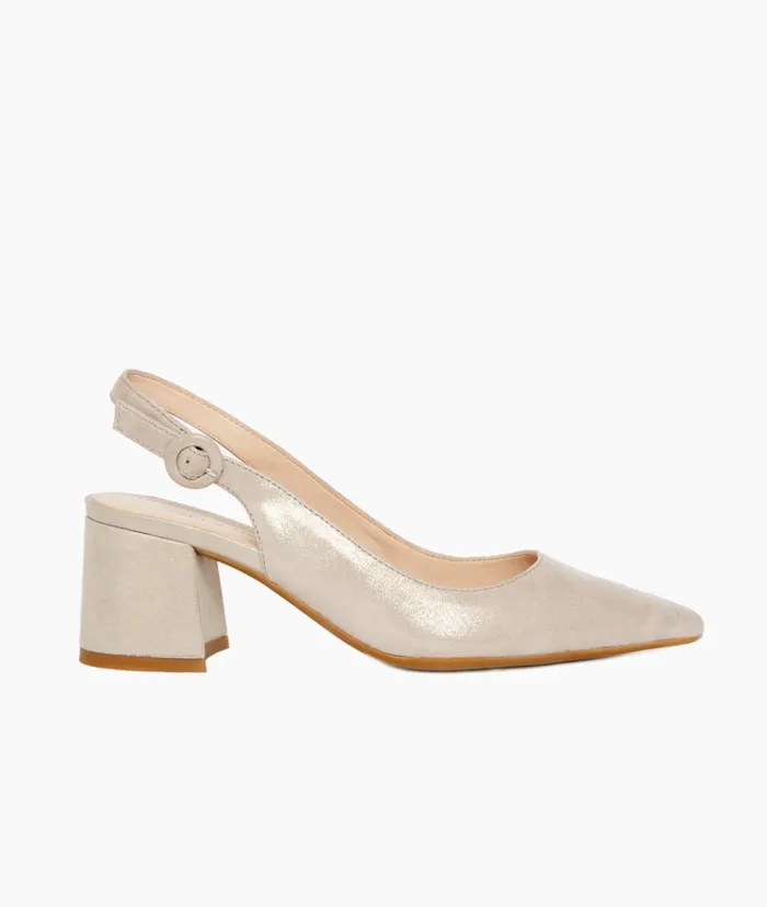 Pelle Moda Lake Low Heel 8211 Taupe Dark Taupe Shimmer Suede Women Low Heels