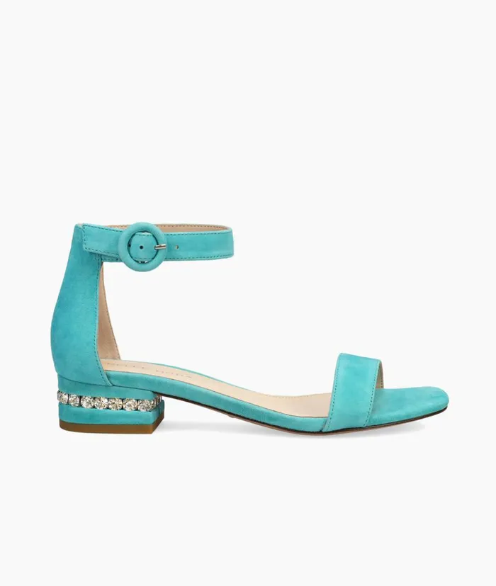 Pelle Moda Nita Sandal 8211 Aqua Aqua Kid Suede Women Sandals