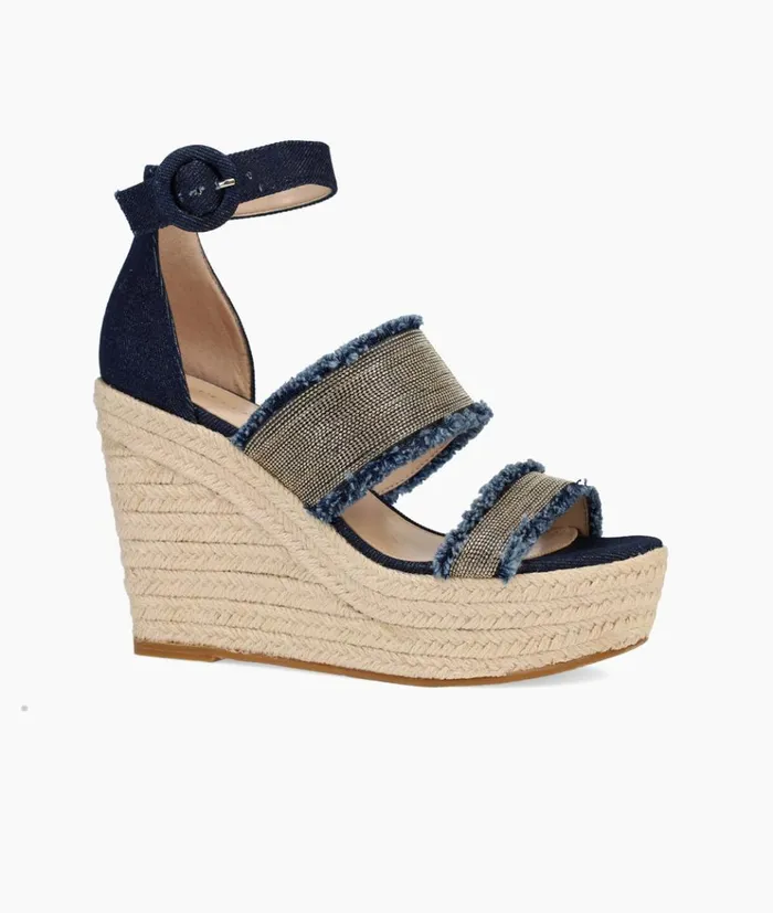 Pelle Moda Rua Wedge 8211 Indigo Indigo Denim Women Wedges