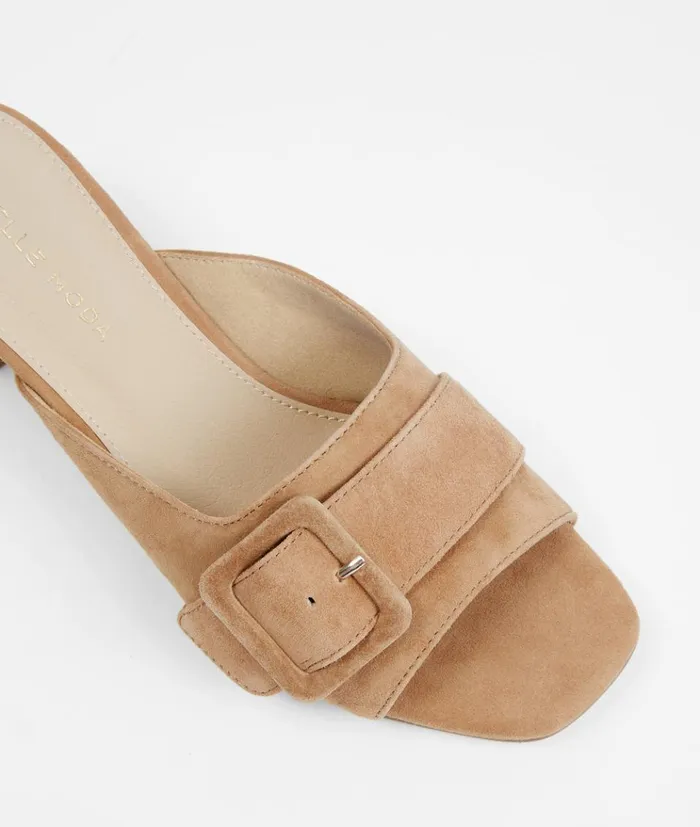 Pelle Moda Tala Slip On 8211 Latte Latte Kid Suede Women Low Heels Pelle Moda Tala Slip On 8211 Latte Latte Kid Suede Women Low Heels