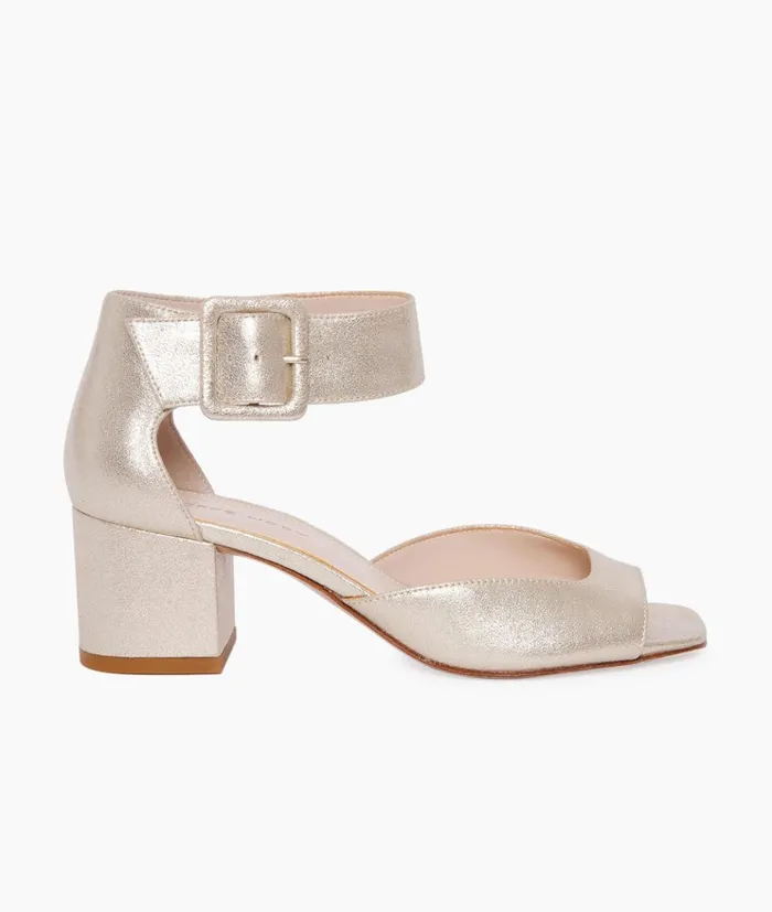 Pelle Moda Uliss Low Heel 8211 Gold Platinum Gold Metallic Suede Women Low Heels Pelle Moda Uliss Low Heel 8211 Gold Platinum Gold Metallic Suede Women Low Heels