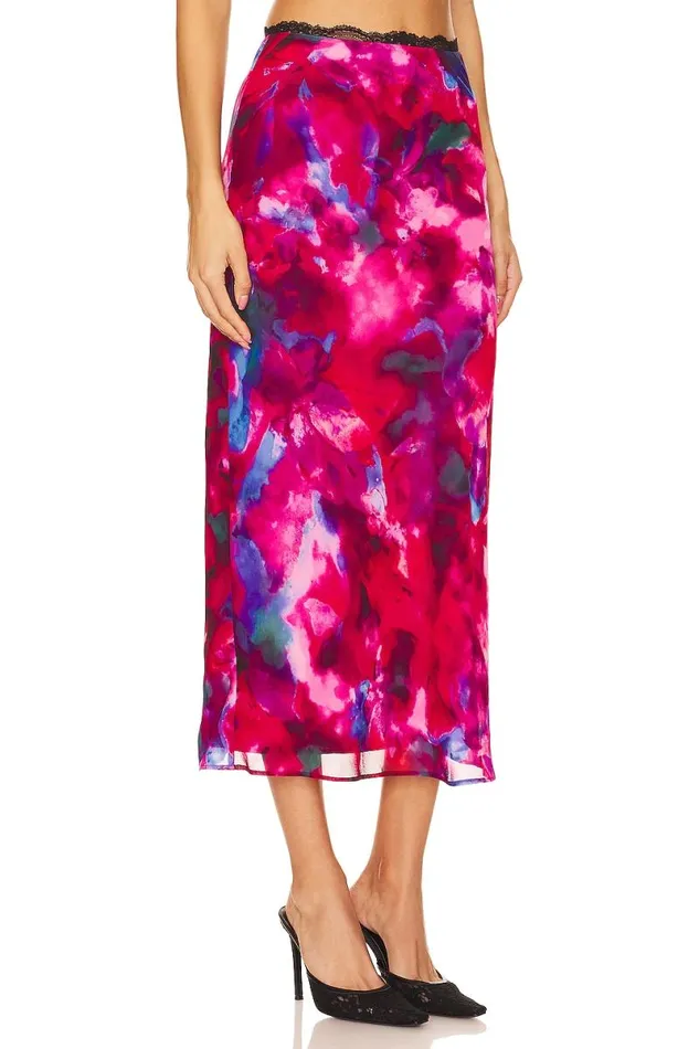 Phoenix Maxi Skirt Welling Floral Multi Women Lovers and Friends Skirts