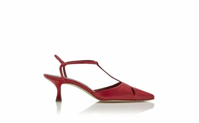 Pumps Women Manolo Blahnik TURGIMODRed Snakeskin TBar Pumps Pumps Women Manolo Blahnik TURGIMODRed Snakeskin TBar Pumps