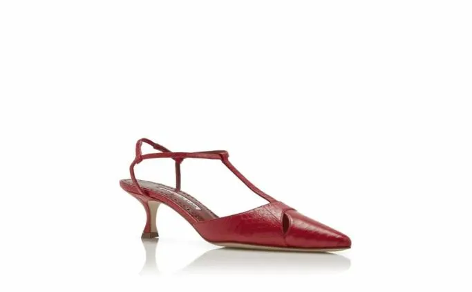 Pumps Women Manolo Blahnik TURGIMODRed Snakeskin TBar Pumps Pumps Women Manolo Blahnik TURGIMODRed Snakeskin TBar Pumps