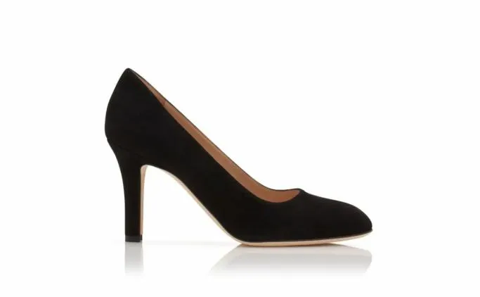 Pumps Women Manolo Blahnik VERINBlack Suede Round Toe Pumps Pumps Women Manolo Blahnik VERINBlack Suede Round Toe Pumps
