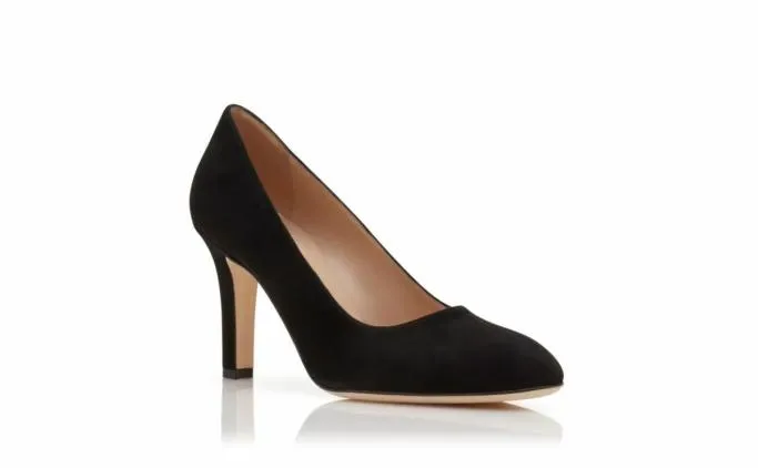 Pumps Women Manolo Blahnik VERINBlack Suede Round Toe Pumps Pumps Women Manolo Blahnik VERINBlack Suede Round Toe Pumps