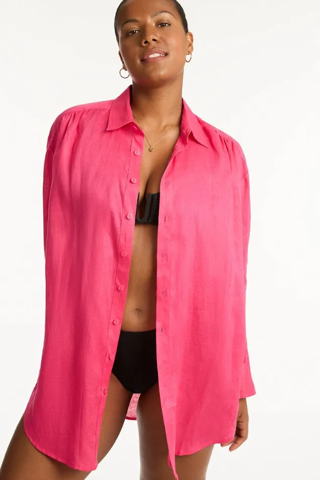Resort Linen Cover Up Resort Linen Women Sea Level Linen