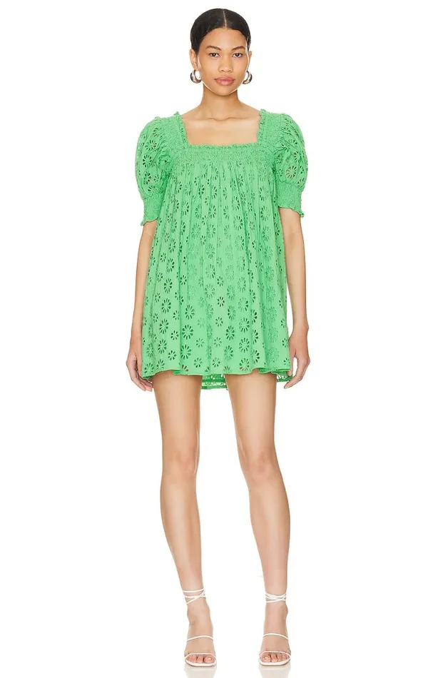 Reston Mini Dress Green Women Lovers and Friends Dresses