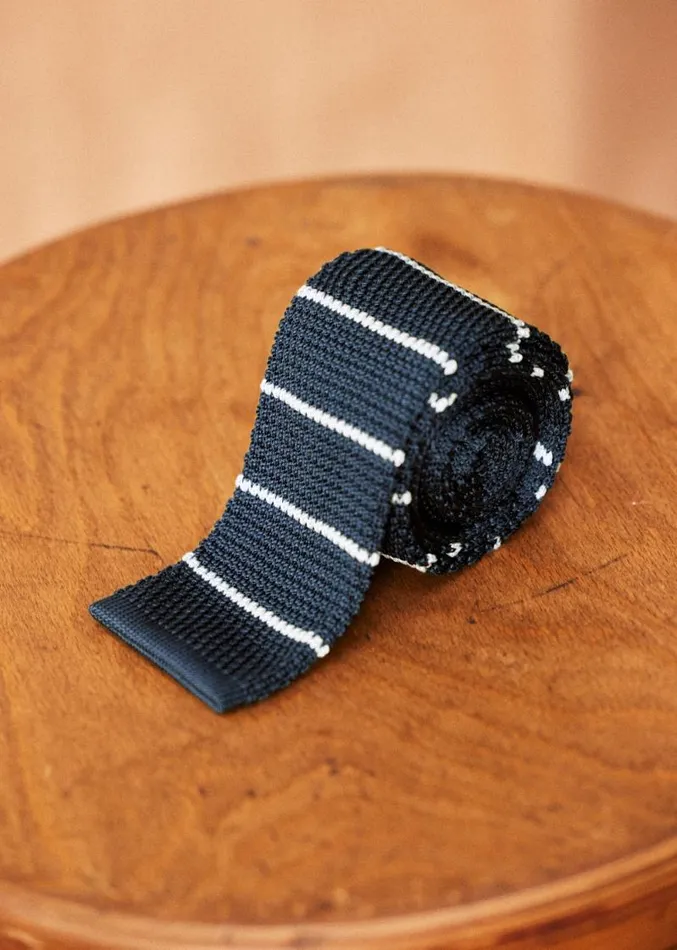 Szane Accessories Mens Jett Tie Navy White