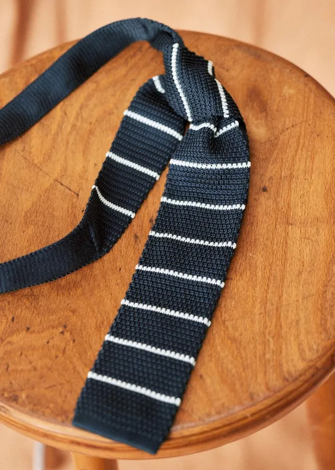 Szane Accessories Mens Jett Tie Navy White