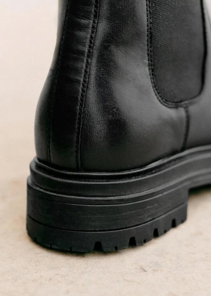 Szane Ankle Boots Womens Lena Low Boots Smooth Black