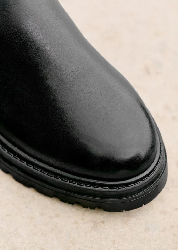 Szane Ankle Boots Womens Lena Low Boots Smooth Black