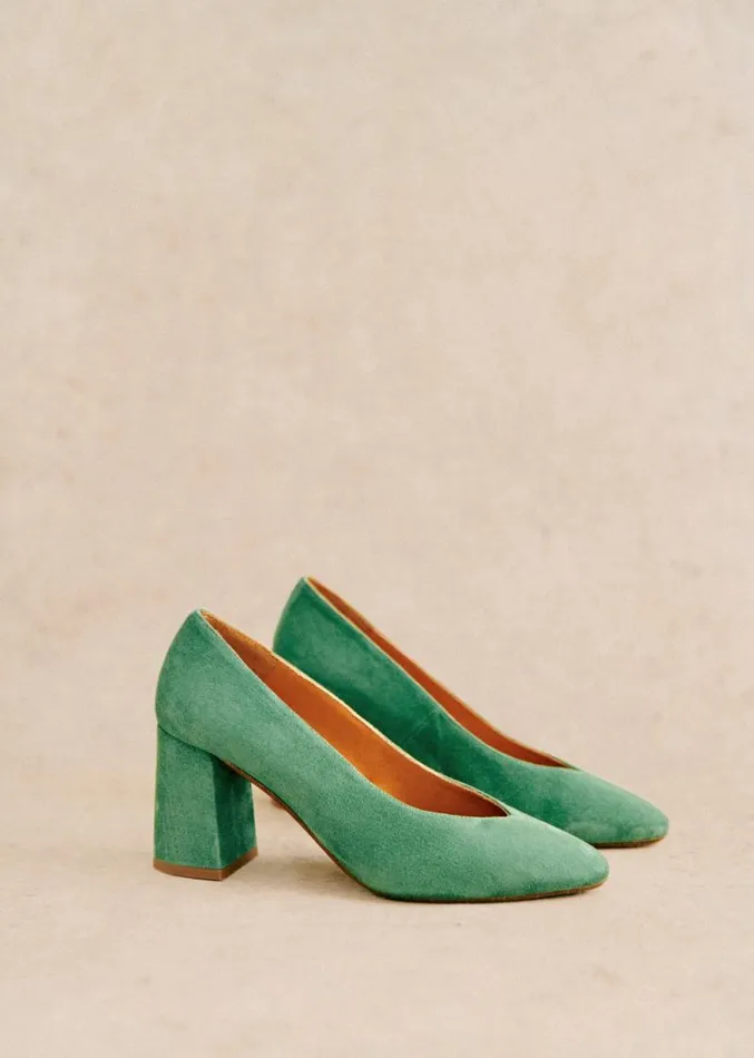 Szane Babies Ballerinas and Pumps Womens Alice Heel Pumps Green