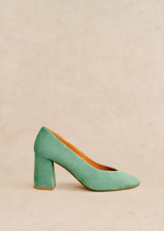 Szane Babies Ballerinas and Pumps Womens Alice Heel Pumps Green