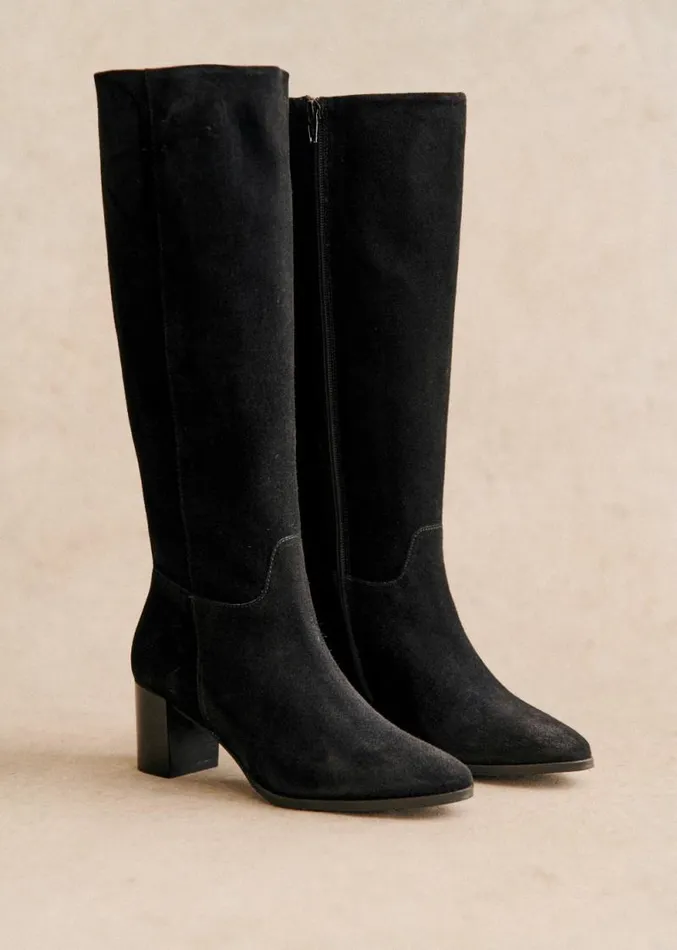 Szane Boots and Thigh High Boots Womens Adle Boots Black