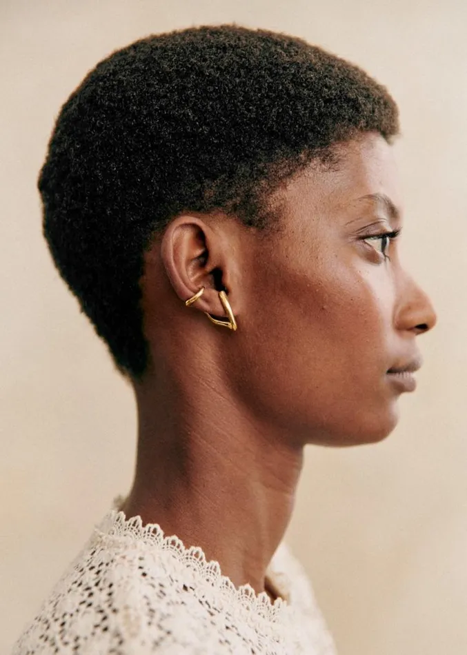 Szane Earrings Womens Ocane Ear Cuff Gold